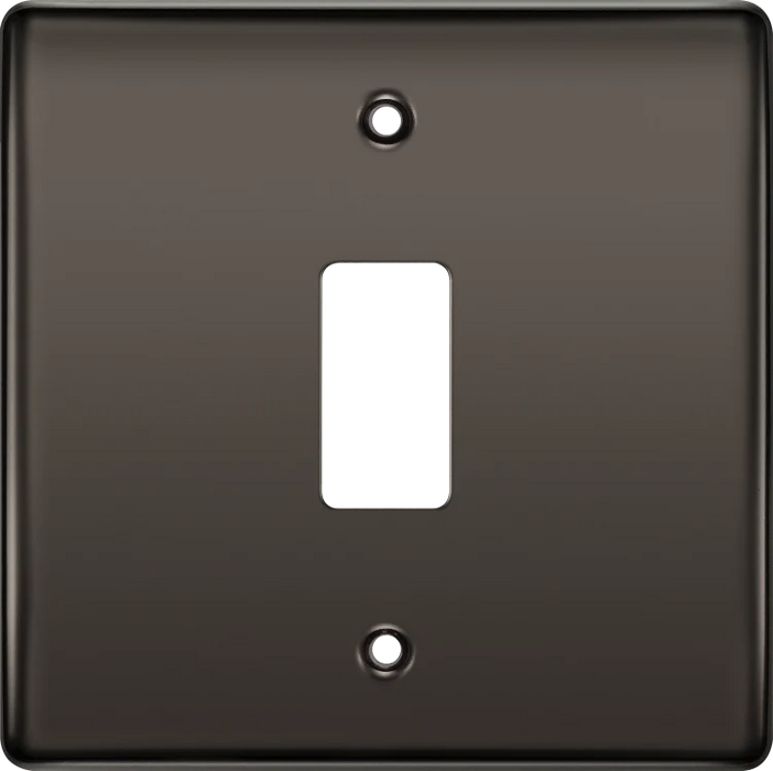 BG Electrical RNBN1 Nexus Grid Front Plate Black Nickel