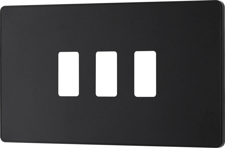 BG Electrical Evolve RPCDMB3B 3G Nexus Grid Front Plates