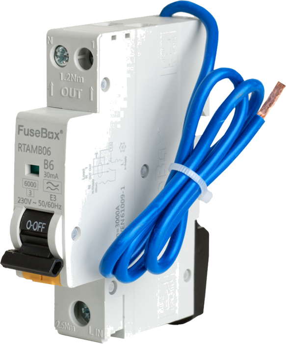 Fusebox RTAMB06 Mini RCBO 6A Type A B Curve