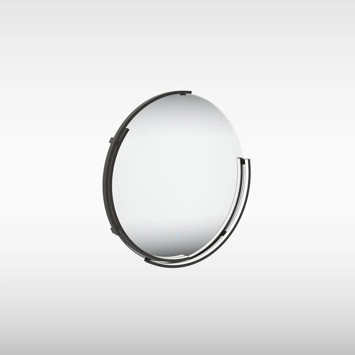 Sensio SE170063T0 Aspect Curve Floating Edge Mirror with Colour Changeable LEDs and Touch Sensor - ø600mm - Matt Black