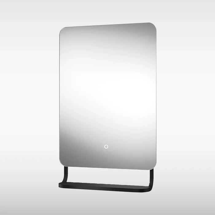 Sensio SE30098P0 Harbour Back Lit Colour Changeable LED Mirror with Intergrated Shelf Matt Black - 790x500x125mm - CCT