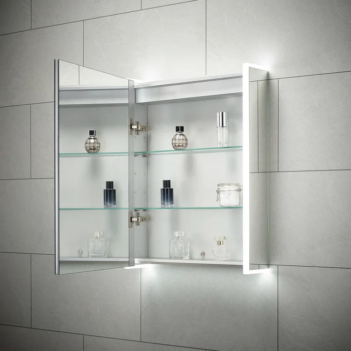 Sensio SE30594C0 Ainsley Single Door Diffused LED Cabinet Mirror with Bluetooth - 700x564x130mm - Cool White