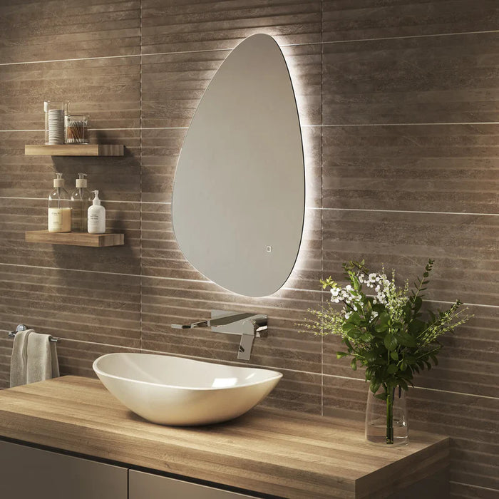 Sensio SE30717C0 Mistral Teardrop Backlit Colour Changeable LED Mirror - 800x500x31mm - CCT