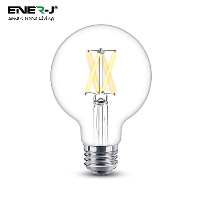 ENER-J SHA5309 WiFi Smart 8.5W Globe LED Dimmable & CCT Changing Filament Lamp