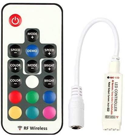 ENER-J T676 RF Mini Controller with 17 Key Remote for RGB Strips