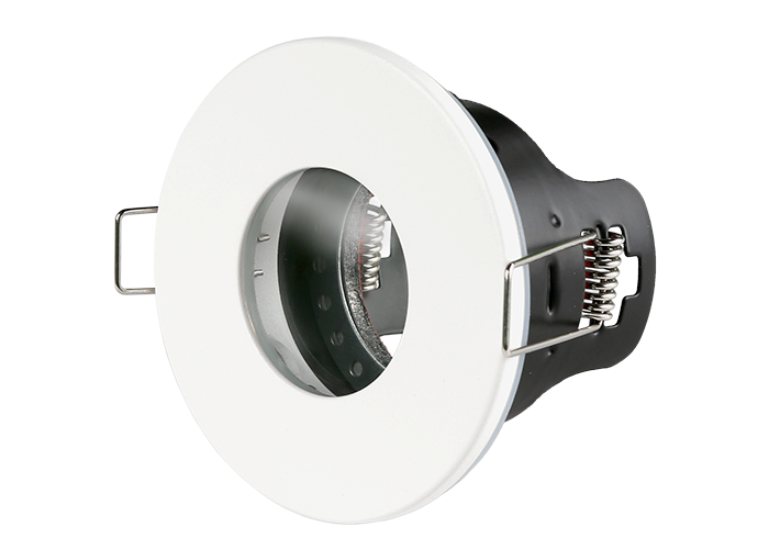 NVC Lighting NVS/GU10/WH/10 Venus Fire Rated GU10 Lamp Holder IP65 White Bezel 10 Pack (Lamp Not Included)