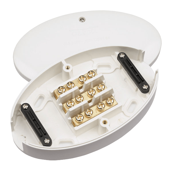 Click Scolmore WA220 60A Junction Box 3 Terminal - White