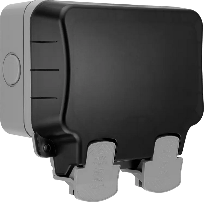 BG Strom WP22 IP66 13A 2G SP Weatherproof Outdoor Socket