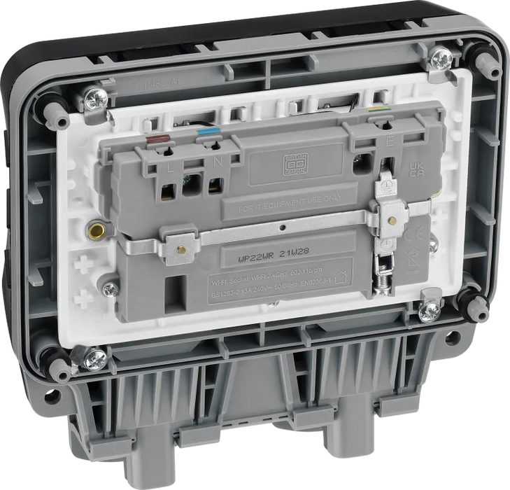 BG Strom WP22WR IP66 WI-FI Extender 2G 13A DP Switched Socket