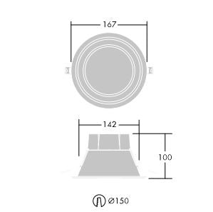 Thorn ECO 96665845 LED Ceiling-recessed Luminaire Downlight