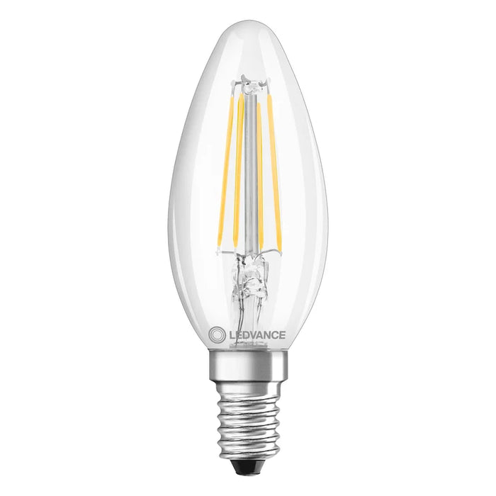 Ledvance 4099854067532 LED Classic B 40 Filament DIM P 4.8W 827 Clear E14