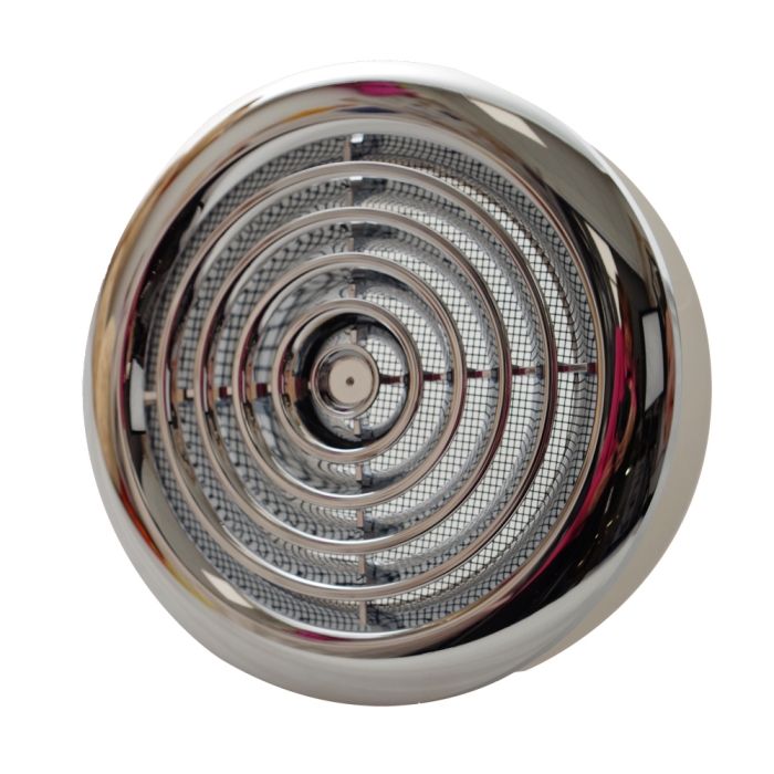 Blauberg DPR100-CHROME Adjustable Round Ventilation Diffuser Extract Air - 100mm