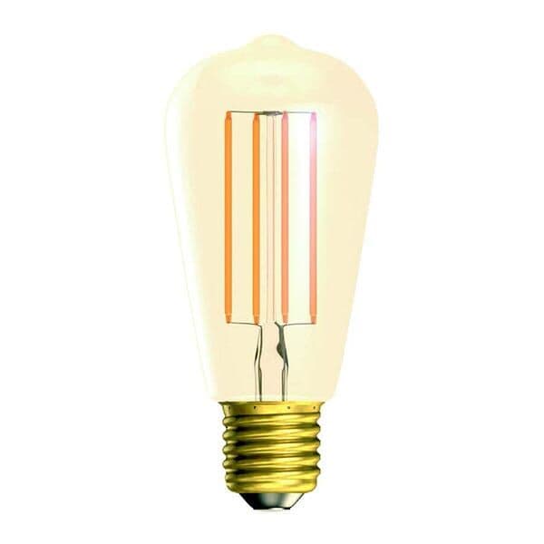 Bell 60216 Aztex 6W LED CRI90 Vintage Squirrel Cage Dimmable - ES, Amber, 2200K