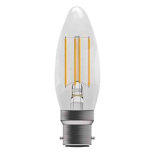 Bell Lighting 60711 4W LED Filament Clear Candle - BC, 4000K