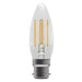 Bell Lighting 60711 4W LED Filament Clear Candle - BC, 4000K