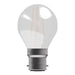 Bell Lighting 60743 4W LED Filament Satin Round Dimmable - BC, 2700K