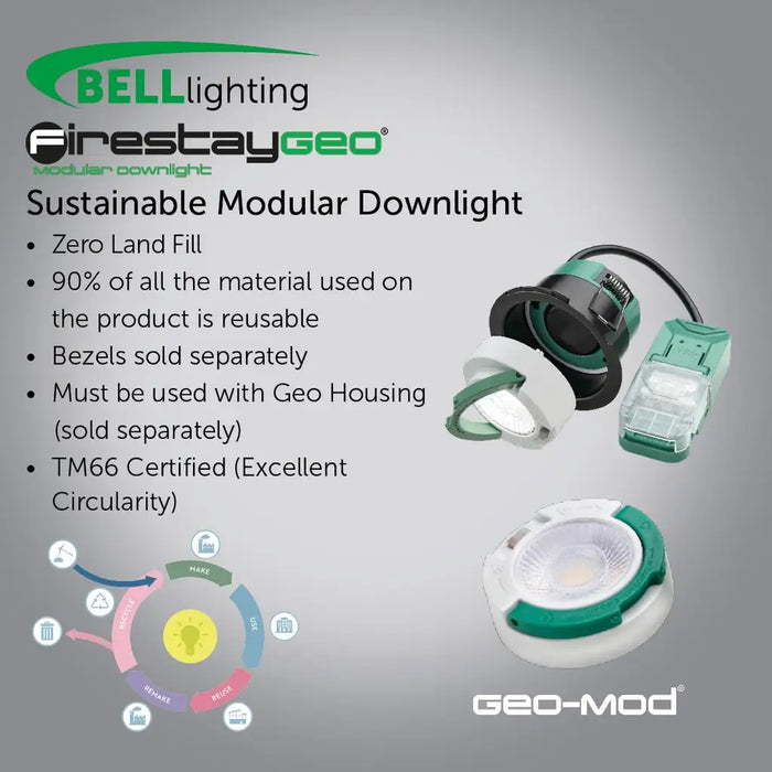 Bell 11391 Firestay Geo® LED Sustainable Modular Downlight Housing