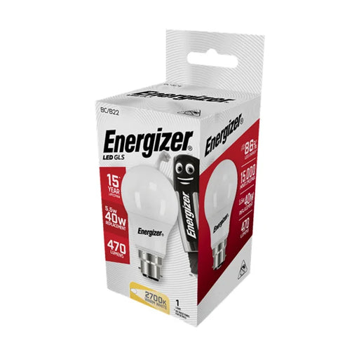 Energizer S8857 LED GLS 5W BC Warm White