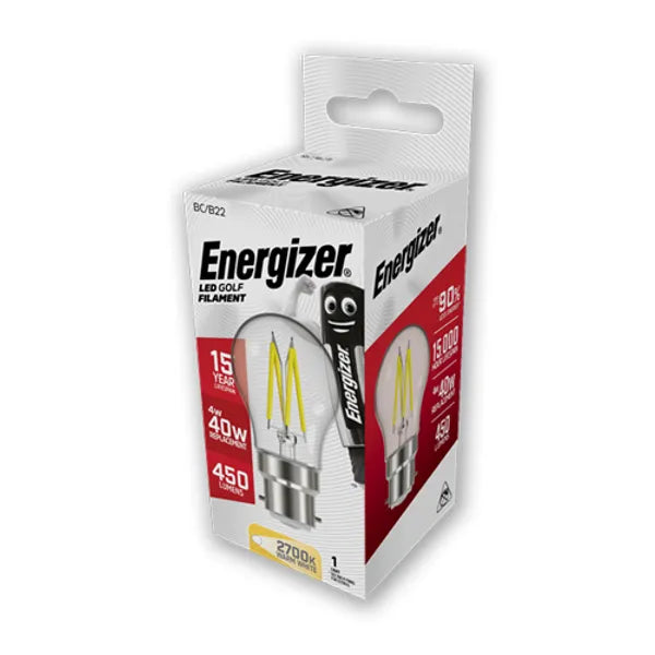 Energizer Filament S12871 LED Golf 4W BC Warm White