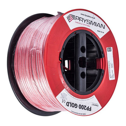 Prysmian FP200 Plus 2C&E 1.5mm Red Enhanced Fire Cable 100M