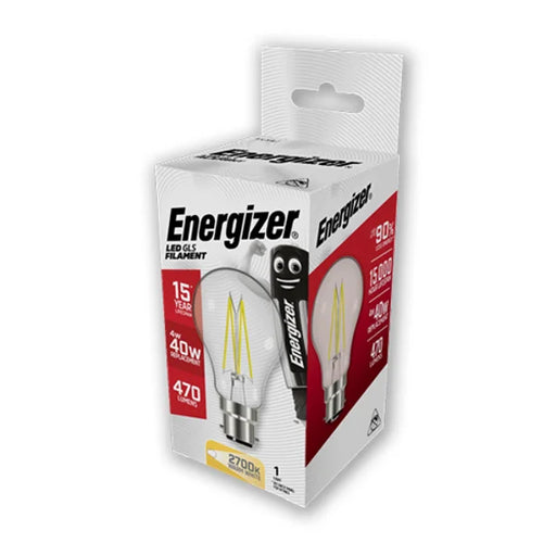 Energizer Filament S12862 LED GLS 4W BC Warm White