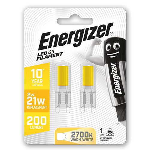 Energizer Filament S13013 LED G9 Capsule 2W Warm White 2PK