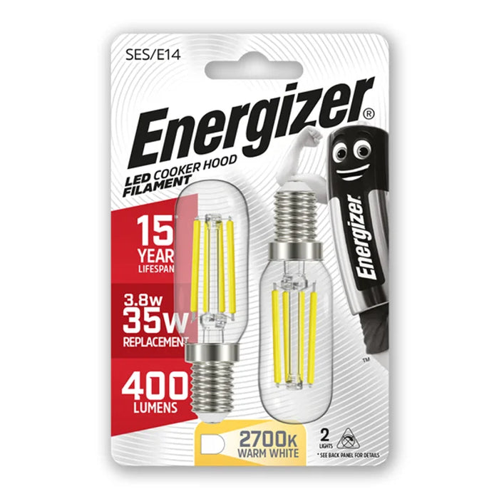 Energizer Filament S13564 LED Cooker Hood Lamps 4W SES 2PK