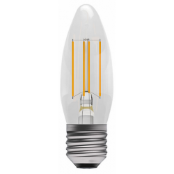 Bell Lighting 60111 4W LED Filament Clear Candle - ES, 4000K