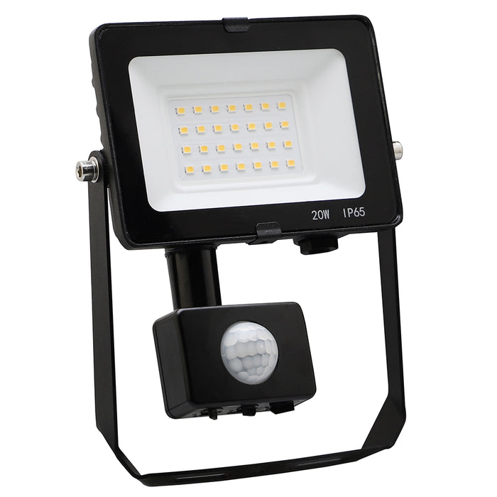 Red Arrow CMT20PIR-40 Comet Floodlight 20W 2000lm c/w PIR 4000K IP65 Black