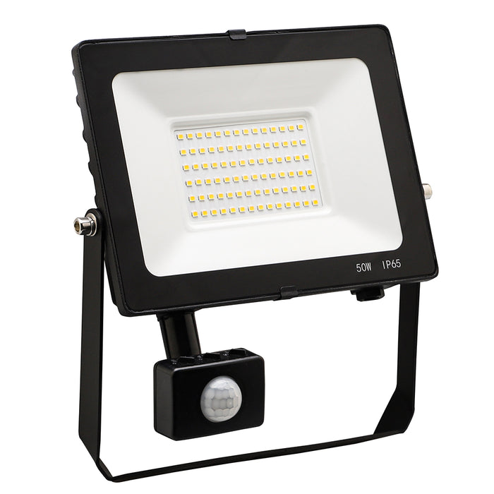 Red Arrow CMT50PIR-40 Comet Floodlight 50W 5000lm c/w PIR 4000K IP65 Black