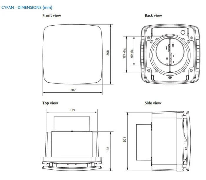 Nuaire CYFAN Extractor Fan