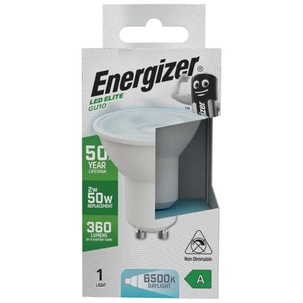 Energizer S29644 A Rated LED Elite GU10 360lm 2W 6500K (Daylight)