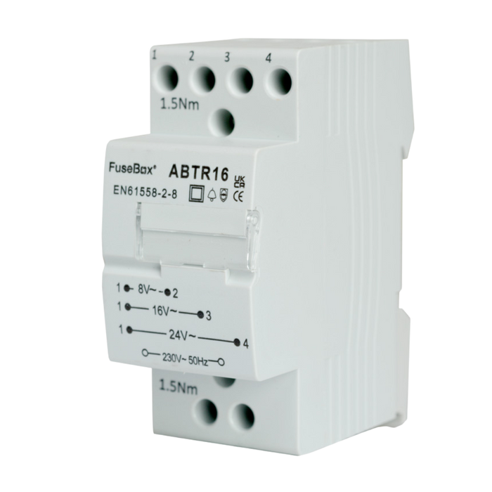 FuseBox ABTR16 0.5A 16V 230V Bell Transformer