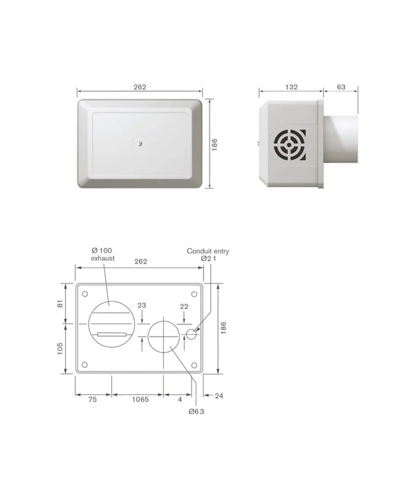 Greenwood P1 Centrifugal Surface Mounted Extractor Fan