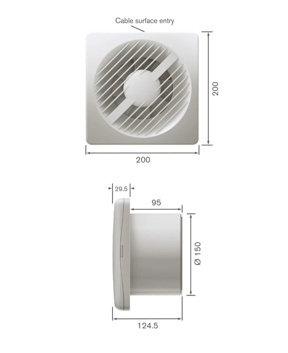 Greenwood Airvac AXSK 6" Single Speed Extractor Fan