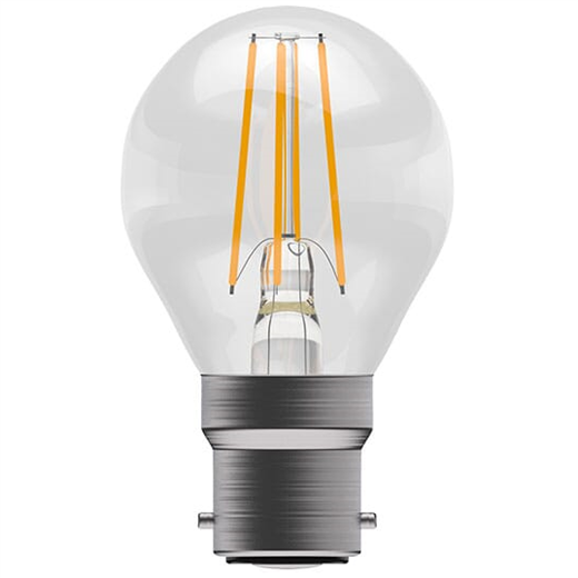 Bell Lighting 05030 4W LED Filament Clear Round - BC, 2700K