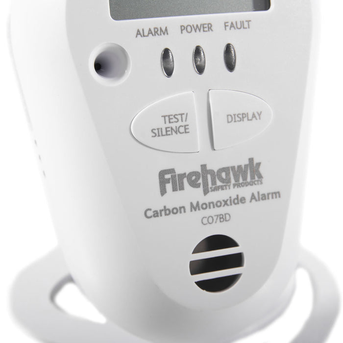 Firehawk CO7BD Digital Display Long Life Carbon Monoxide Alarm