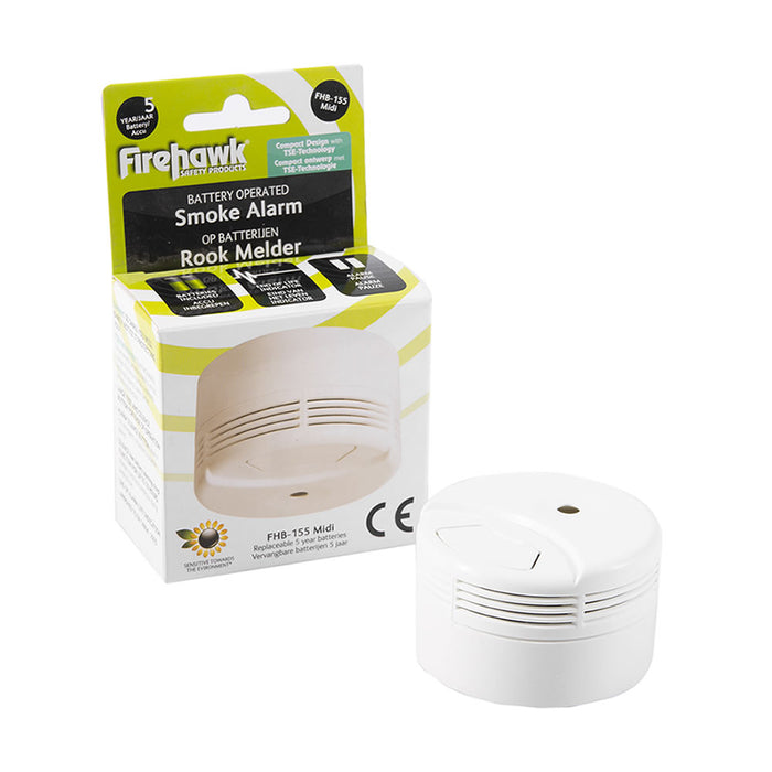 Firehawk FH155 Midi Battery Operated Smoke Alarm