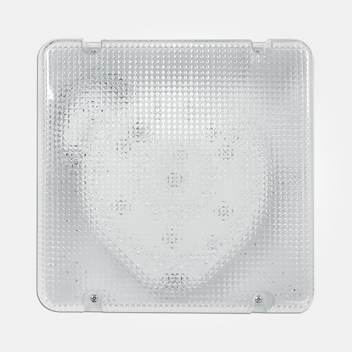 Eterna PRSQSTD Square Led Power Bulkhead with Prismatic Diffuser