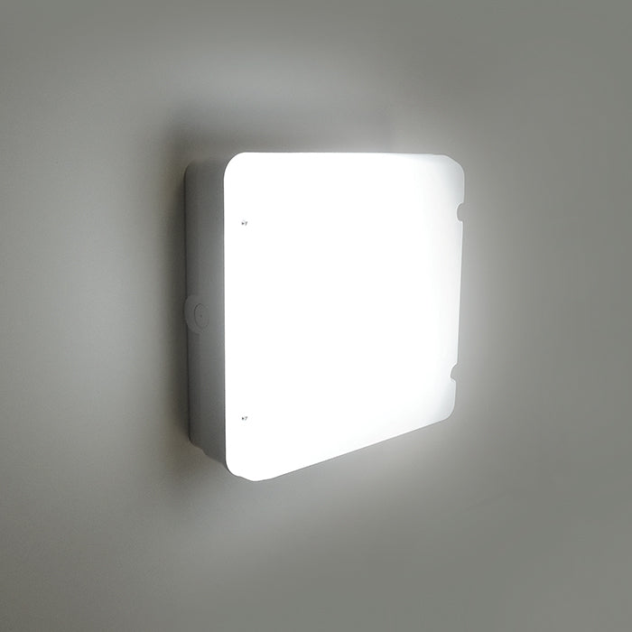 Eterna PRSQSTD Square Led Power Bulkhead with Prismatic Diffuser