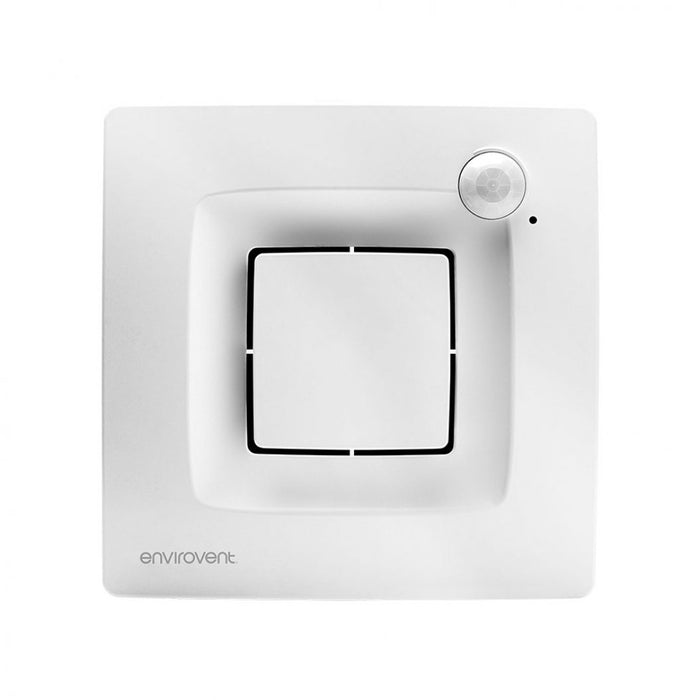 Envirovent SILDUAL-100 Silent Dual 100 Ultra Quiet Bathroom & WC Extractor Fan with PIR and Humidistat