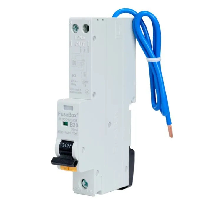 Fusebox AFDD062030B  AFDD RCBO 20A 30mA 1P+N Type A