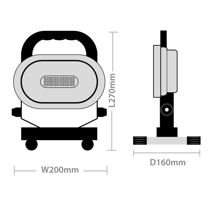 Red Arrow GLH18 18W 110V LED Hand Held Site Light