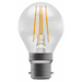 Bell Lighting 05310 4W LED Filament Clear Round Dimmable - BC, 2700K