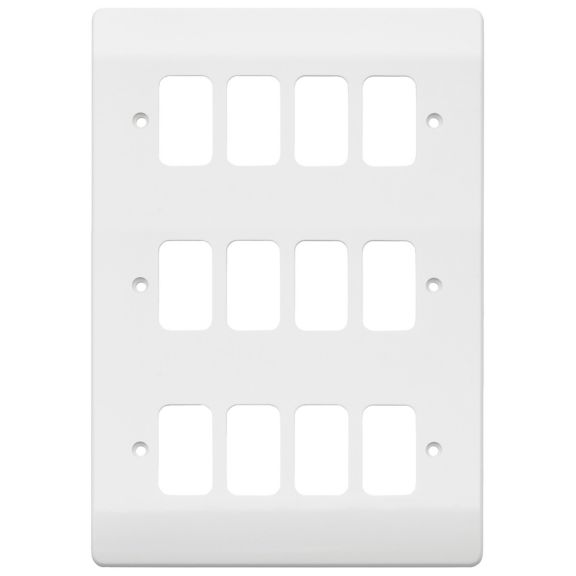 MK Grid Plus K3639WHI 9G White Frontplate