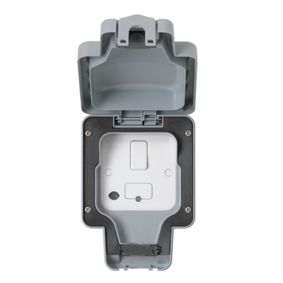 MK Masterseal K56410GRY 13A Switched Fused Spur IP66