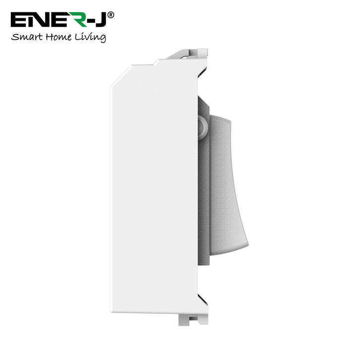 ENER-J WS1081 1 Gang Wireless Kinetic Switch, BG Style, White Body (ECO Series)