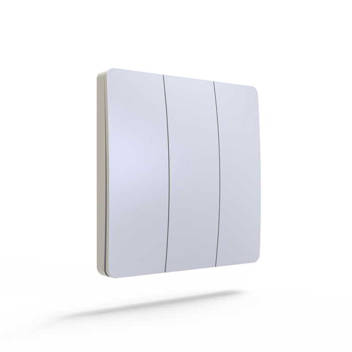 ENER-J WS1035 3 Gang Wireless Kinetic Switch Dimmable/Non Dimmable (white body)