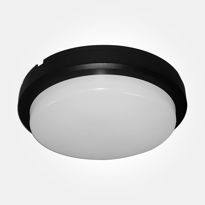 Eterna KCAS8BKFL Cassi Range - IP54 8W Circular LED Bulkhead with Full Diffuser