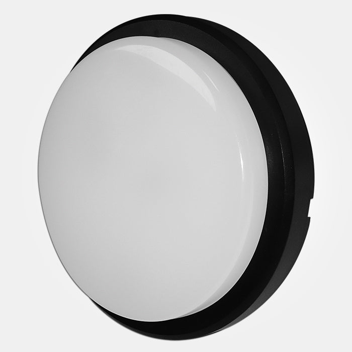 Eterna KCAS8BKFL Cassi Range - IP54 8W Circular LED Bulkhead with Full Diffuser